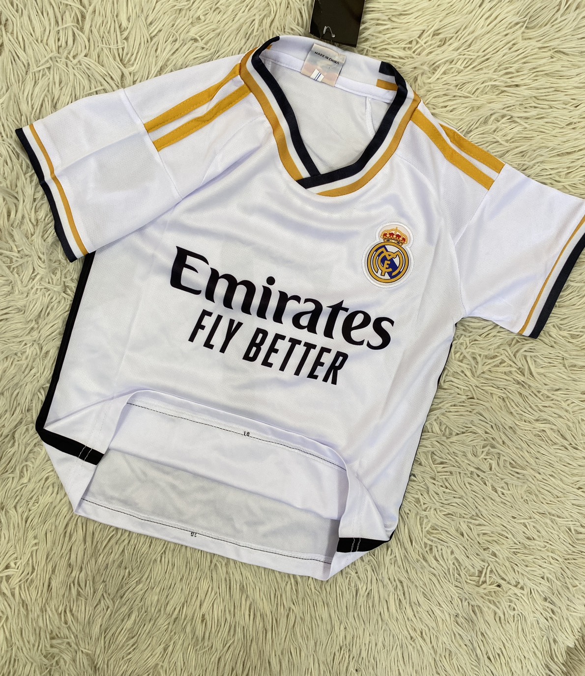 ชุดฟุตบอลเด็กเบอร์7สกรีนชื่อVINT JRสีขาวเสื้อ+กางเกง | Shopee Thailand