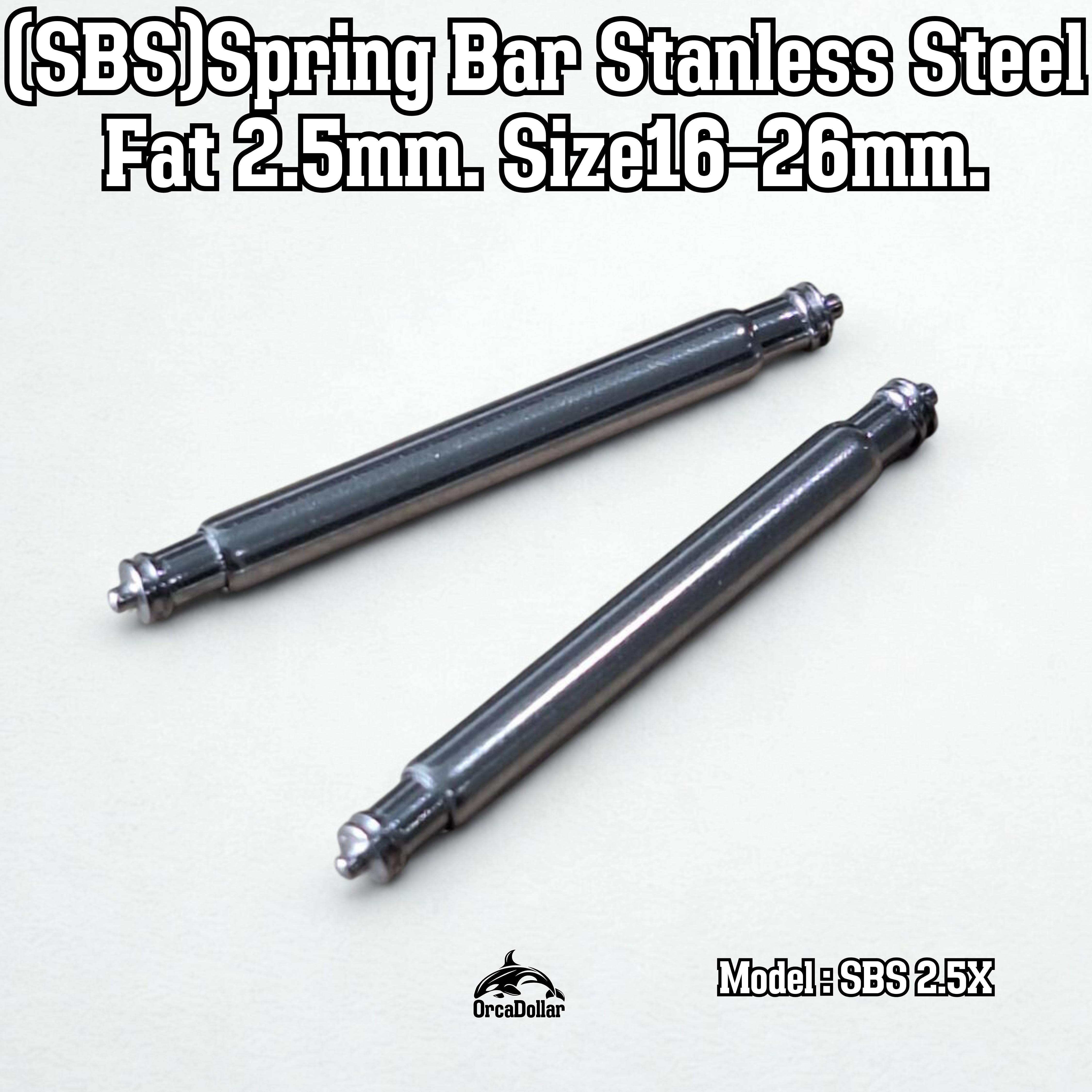 Spring bars 2.5 mm.สปริงบาร์ แบบหนา สำหรับนาฬิกา Seiko Casio Citizen ...