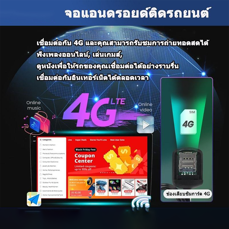 จอแอนดรอย 9นิ้ว TOYOTA VIOS 03-06 2K จอ android 15 8คอร์ SIM+360 ...