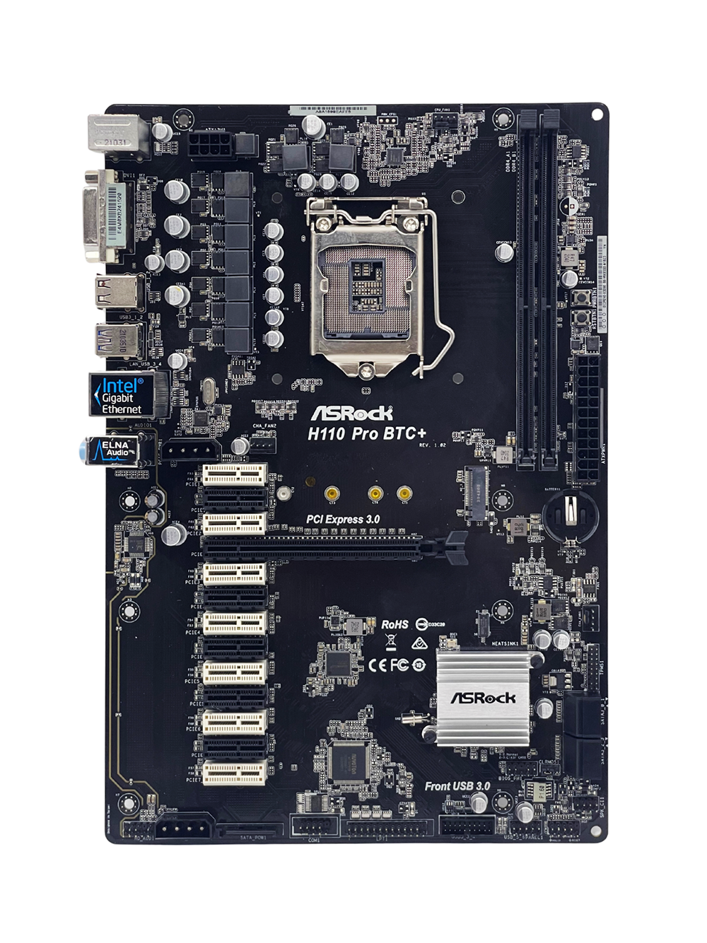 บอร์ด Asrock H110 Pro BTC+ สำหรับซีพียูเจน 6 - 7 มือสอง ประกัน 15 วัน ...