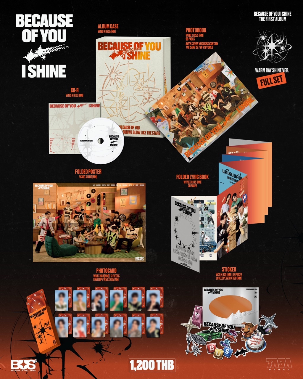 ꒰ พร้อมส่ง ꒱ BECAUSE OF YOU, I SHINE FULL SET ALBUM ( อัลบั้ม