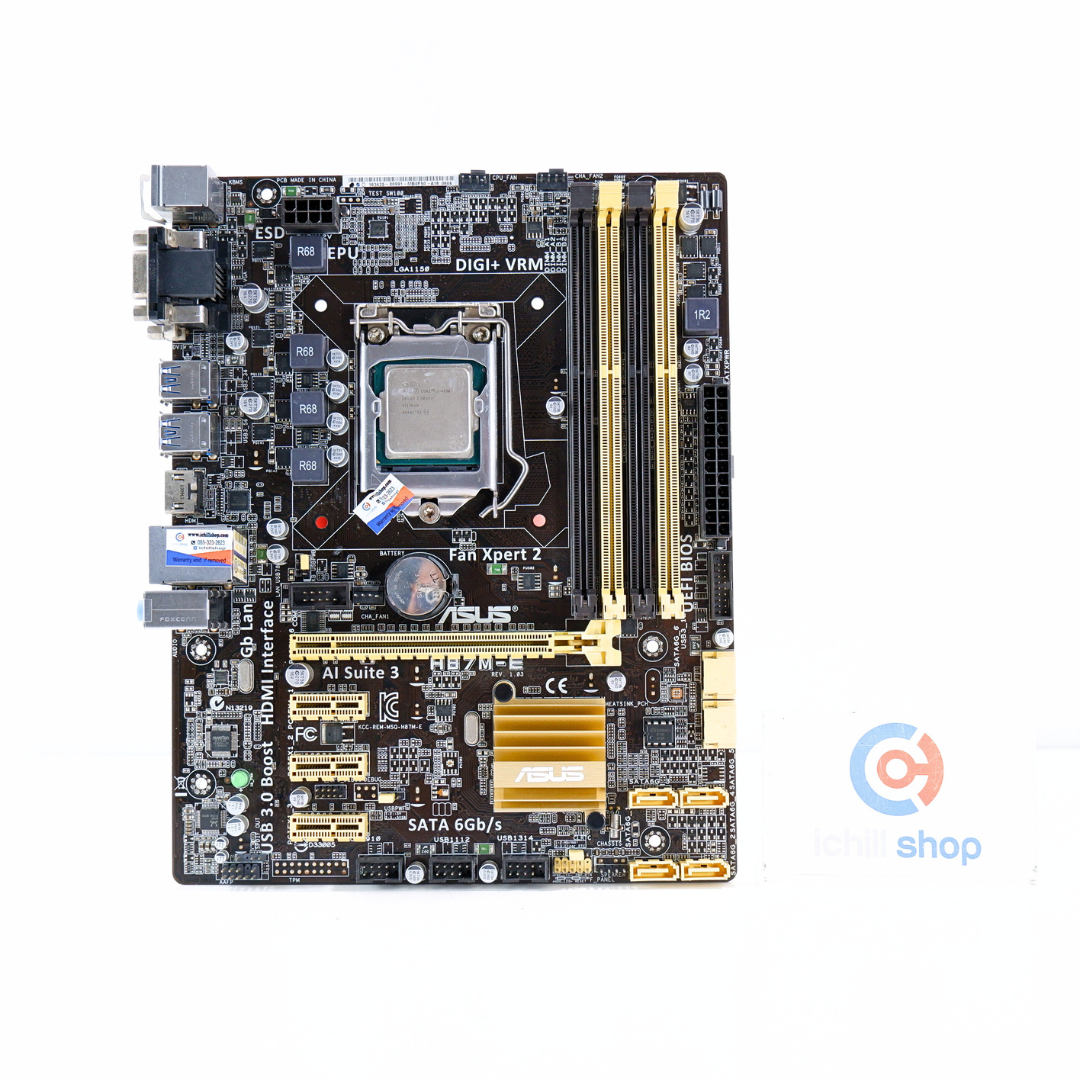 ชุดซีพียูเมนบอร์ดพร้อมชุดน้ำ CPU: INTEL I5-4690+MB: ASUS H87M-E+LC ...