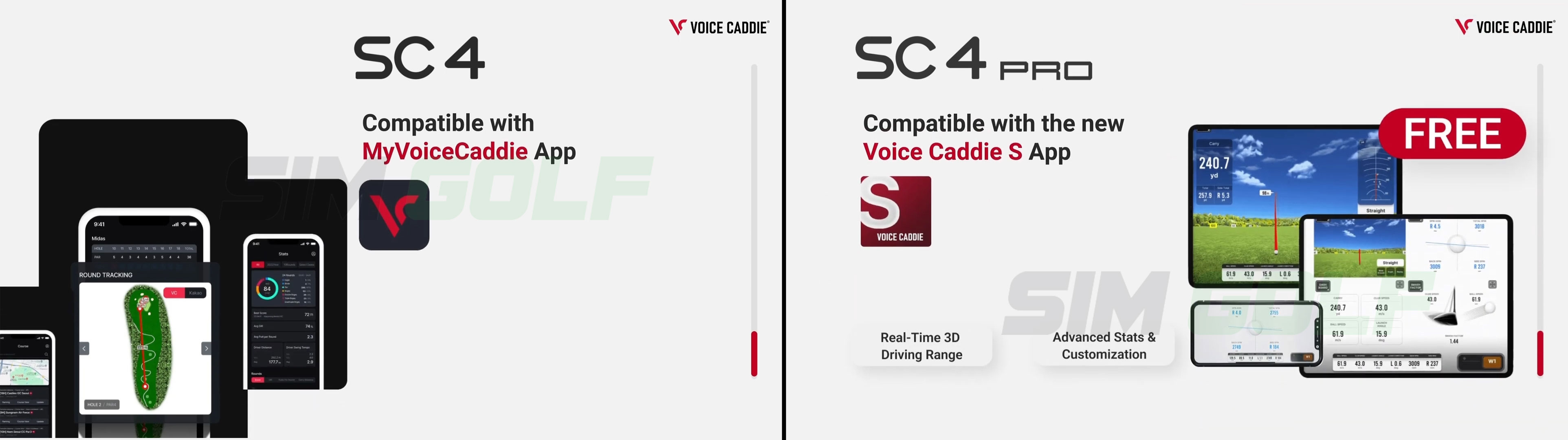 Voice caddie SC4 / SC4 PRO Simulator + Launch Monitor เครื่องวิเคราะห์ ...
