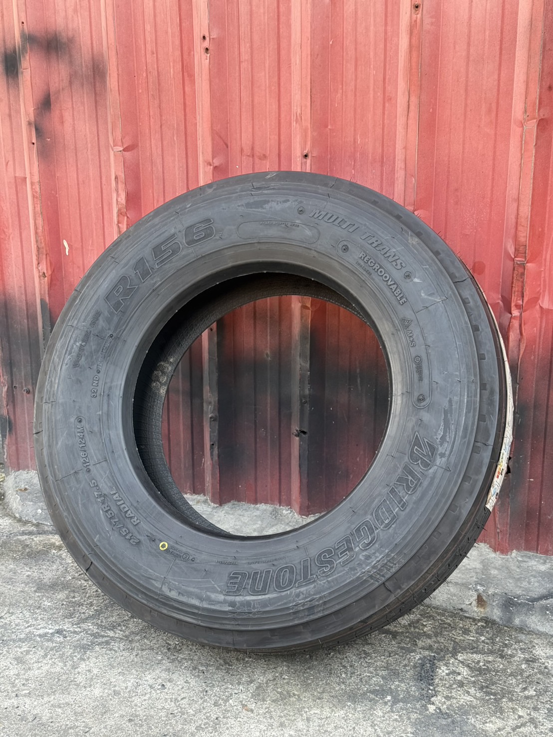 ยางบรรทุกบริสโตน Bridgestone รุ่น V-STEEL RIB R156 ขนาด 215/75R17.5 ยาง ...