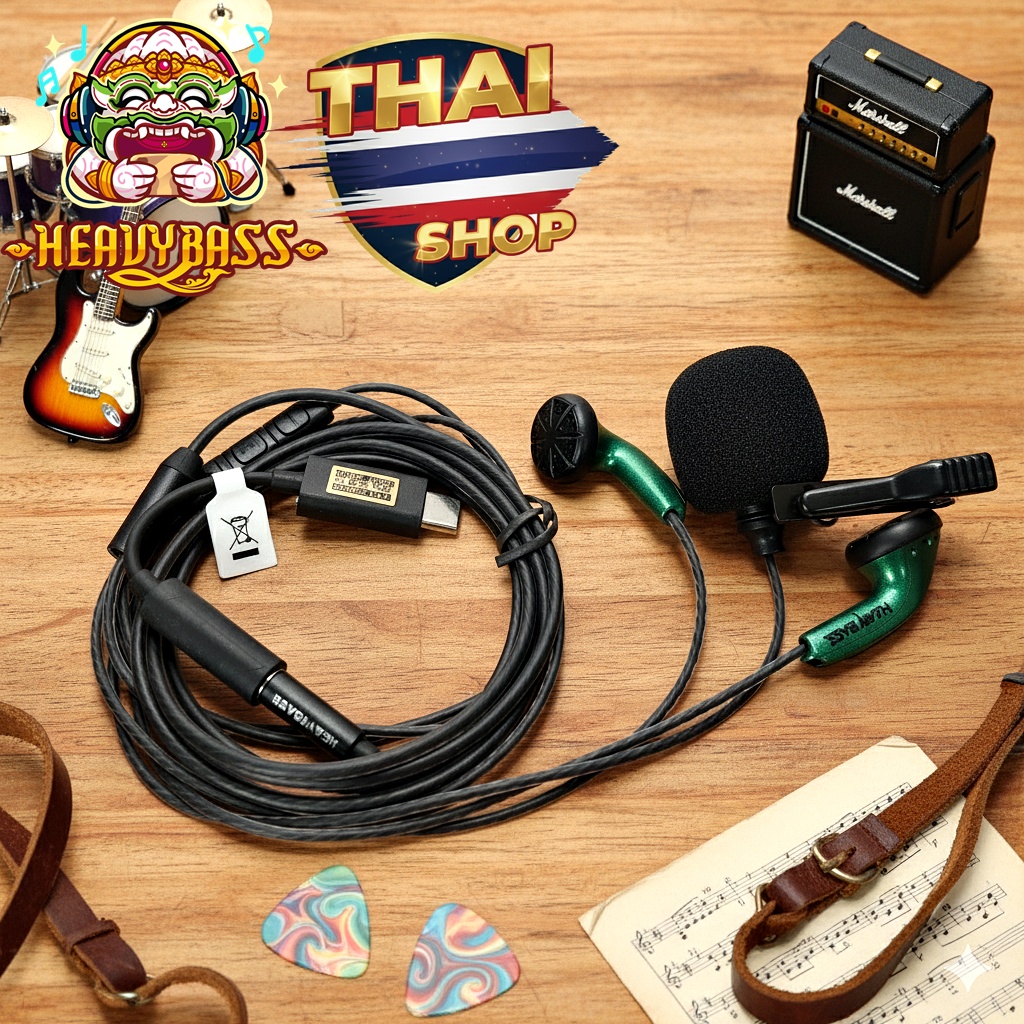 หูฟัง Earbud Python รายละเอียดก้องกังวาล ใสชัดเจน 3.5MM / TYPE C ...