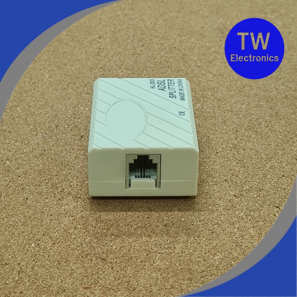 ADSL Splitter กล่องแยกสายโทรศัพท์เข้า1ออก2 ตัวกรองสัญญาณโทรศัพท์กับ ...