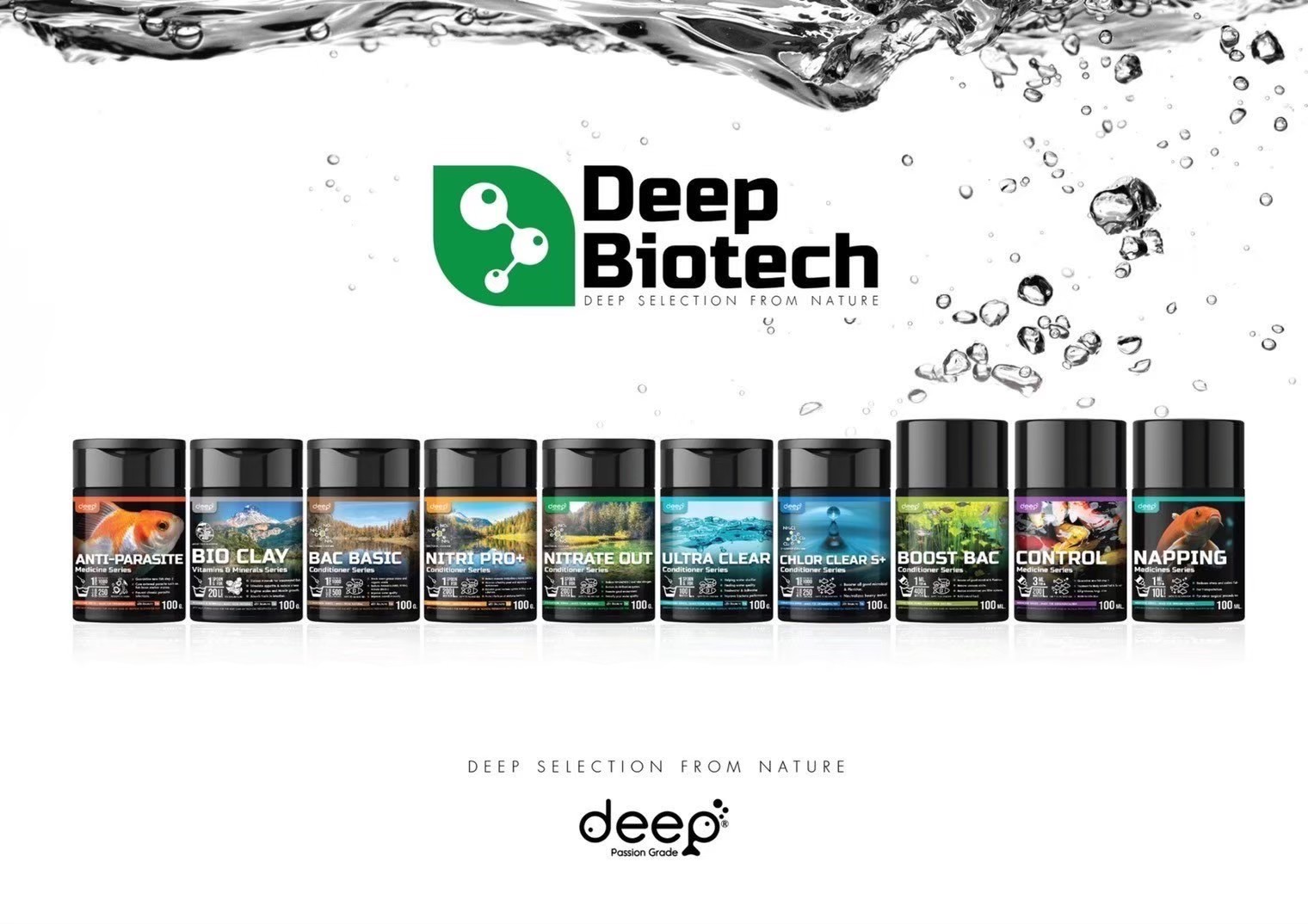 Deep Biotech ผลิตภัณฑ์ดูแลคุณภาพน้ำ ปรับสภาพน้ำ สำหรับบ่อปลา และตู้ปลา ...