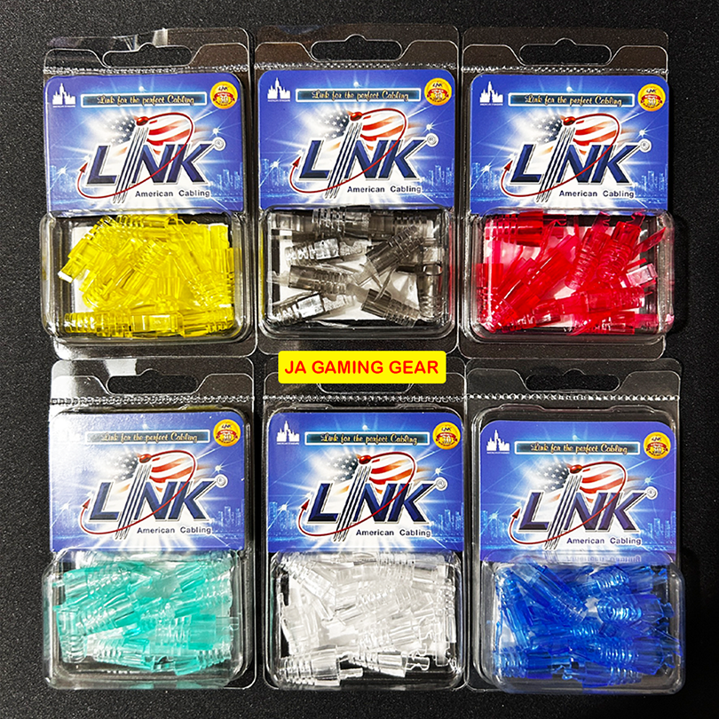 บูทครอบหัวสายแลน CAT6 Link US-662xA Crystal locking plug boot clear ...