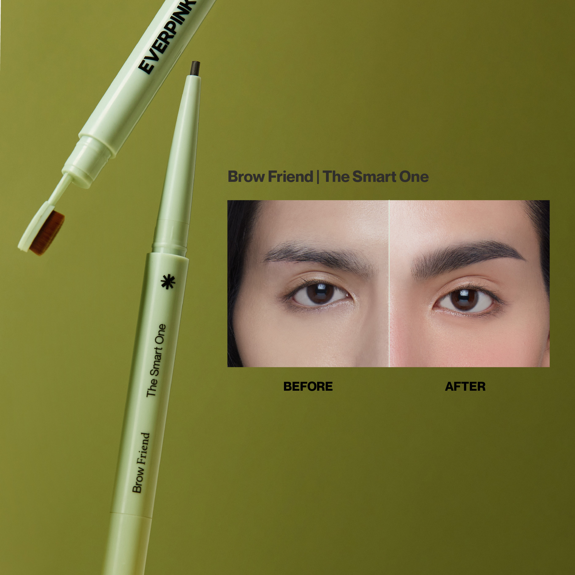 [ ซื้อคู่ถูกกว่า ] EVERPINK Brow Friend ดินสอเขียนคิ้ว กันน้ำ เนื้อนุ่ม ...