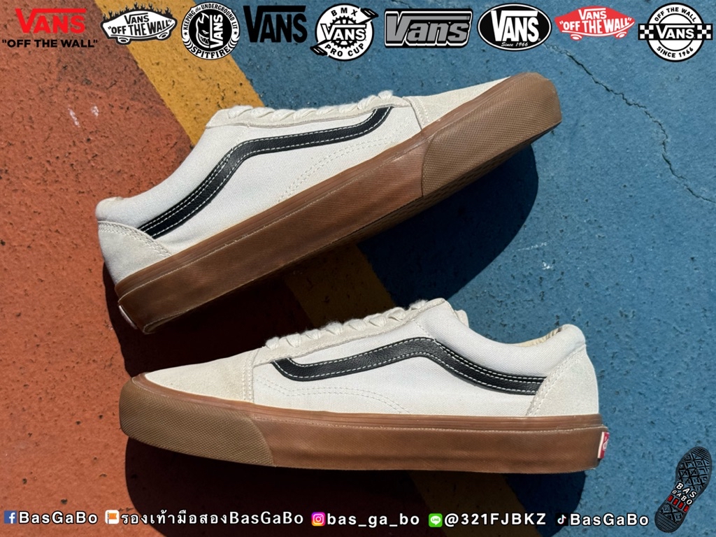 VANS OLD SKOOL OG VAULT LX GUM รองเท้ามือสอง Vansมือสอง รองเท้าผ้าใบ ...