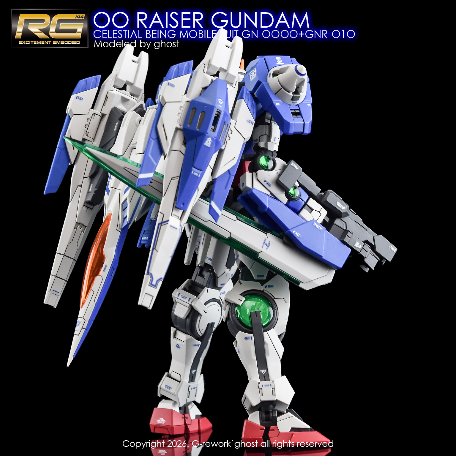 ดีคอลน้ำ [G Rework] RG 36 RG 1/144 OO RAISER GUNDAM WATER SLIDE DECAL ...