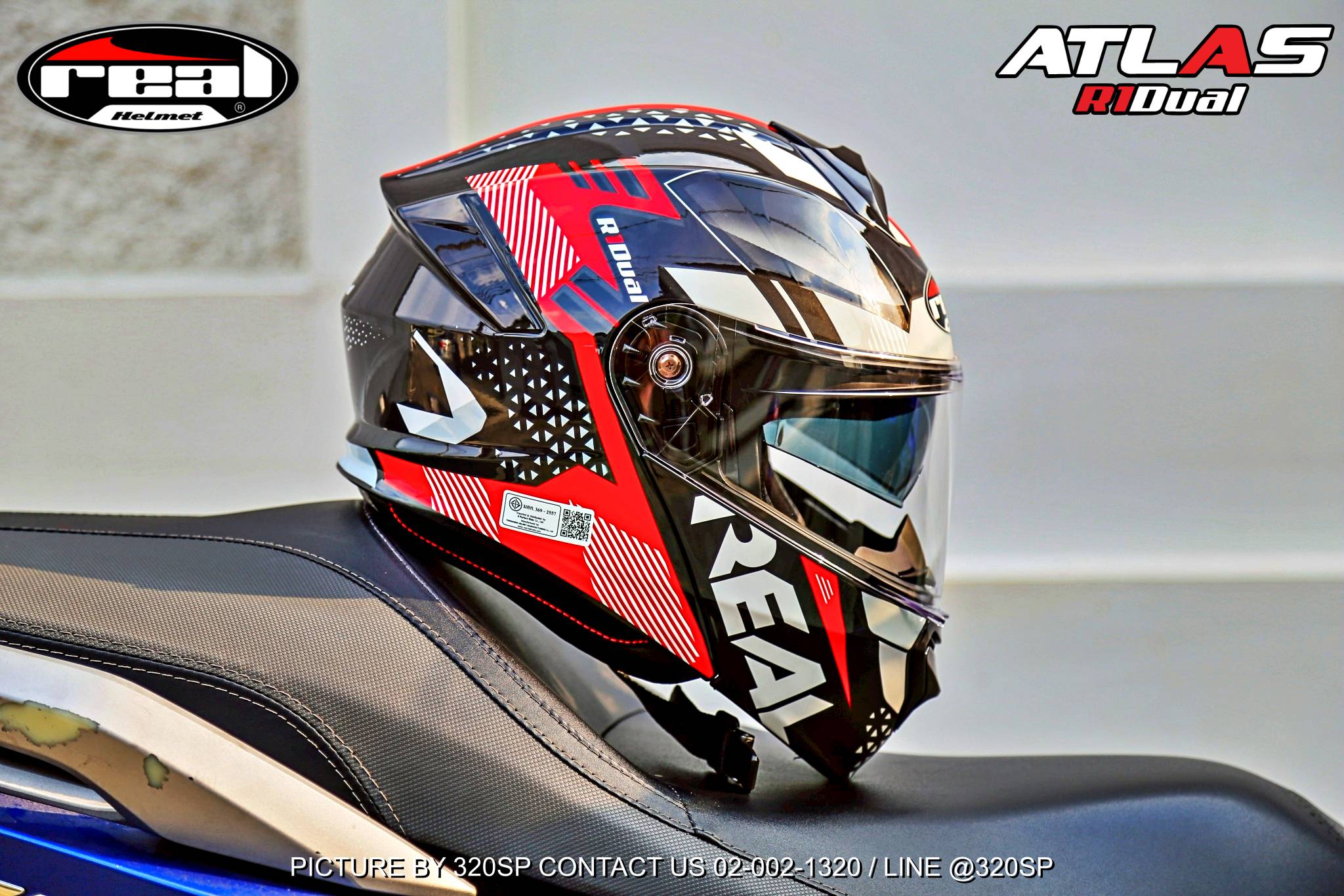 หมวกกันน็อคยกคาง Real รุ่น Atlas | R1 DUAL ของแท้!! 320SPวงเวียนใหญ่ ...