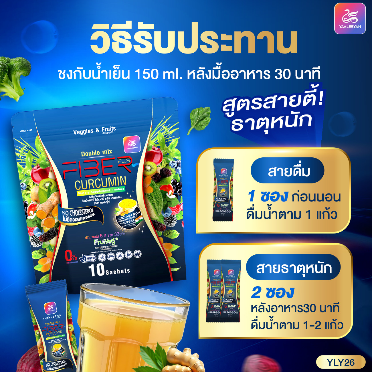 (พร้อมส่ง) โปร 3 ห่อ ดับเบิ้ลมิกซ์ ไฟเบอร์ พลัส เคอร์ตูมิน Dunble Mix ...