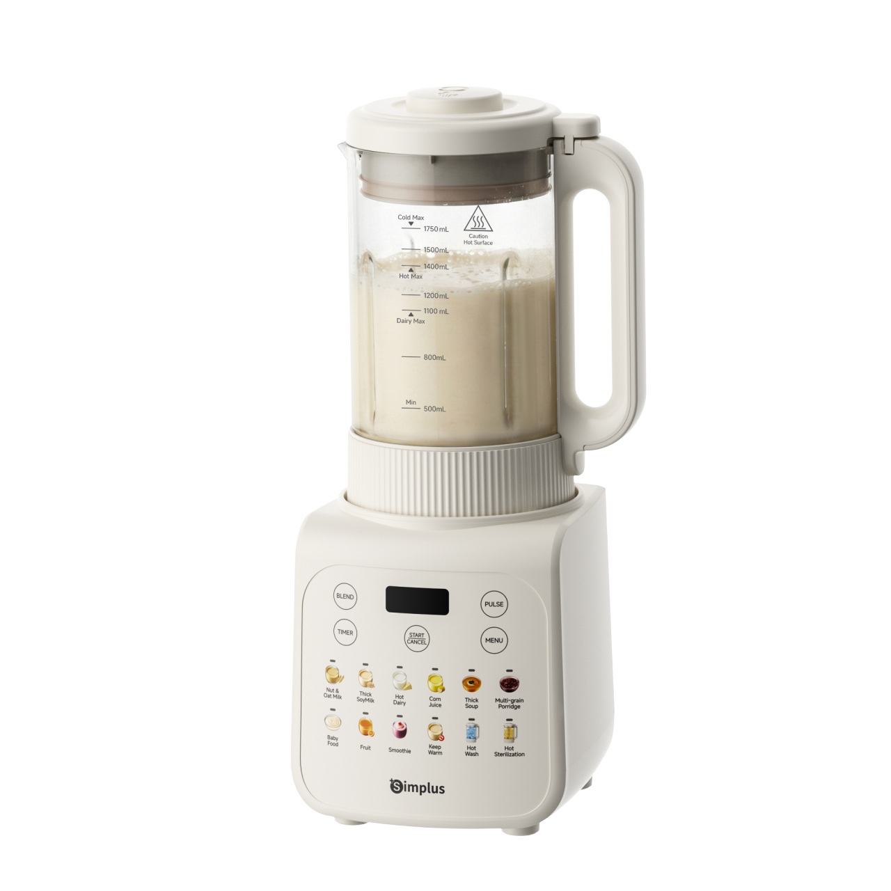 Simplus X INSSA เครื่องปั่นเสียงเบา เครื่องทำนมถั่วเหลืองไม่กรอง 1.75L ...