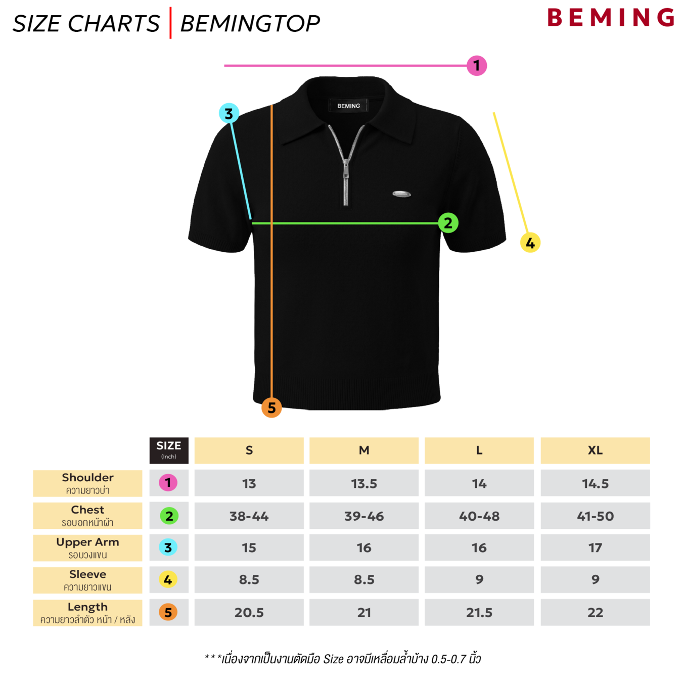 (พร้อมส่ง)Bemingtop909(S-XL)-Cody Half-Zip Polo – เสื้อโปโลไหมพรมคอซิป ...