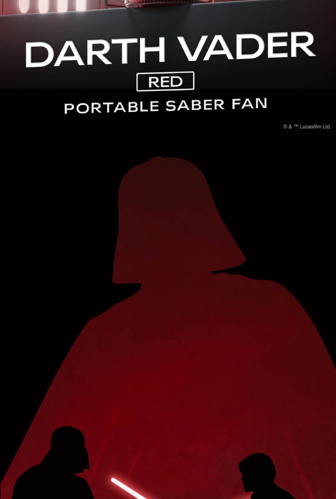 Gustron Portable Saber Fan Darth Vader - Red พัดลมพกพาดีไซน์ล้ำสมัย ...