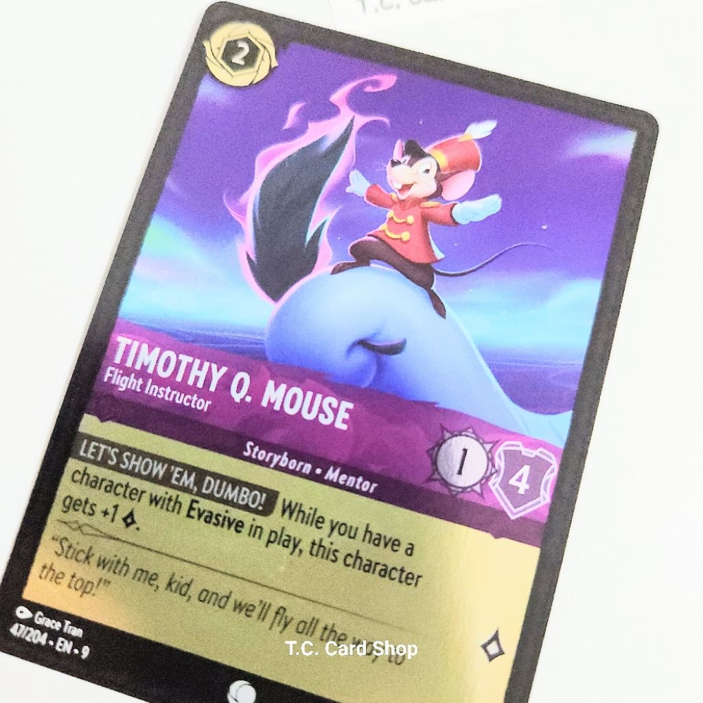 Timothy Q. Mouse - Flight Instructor (Foil) 047/204 C - Disney Lorcana ...