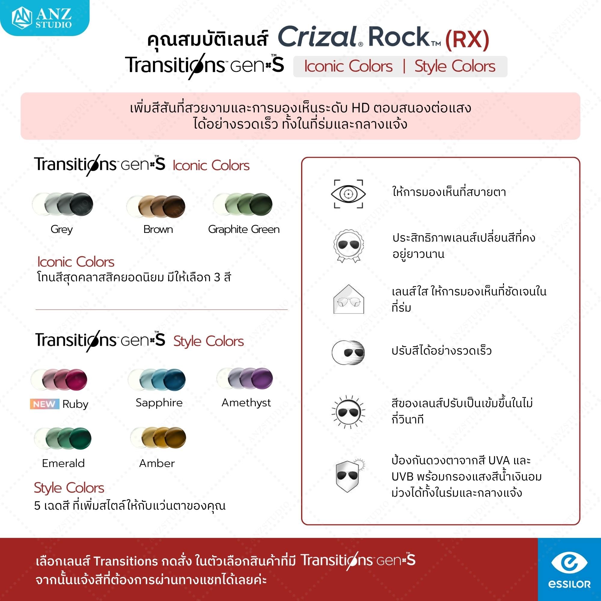 เลนส์เคลือบตัดแสงสะท้อน Crizal Single Vision Rx Lens | Shopee Thailand