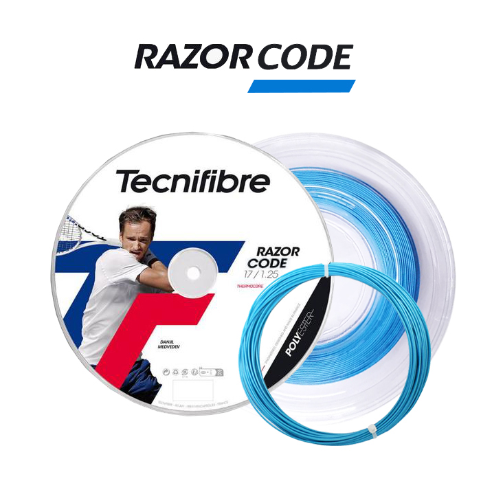 เอ็นเทนนิส Tecnifibre รุ่น RAZOR CODE [THERMOCORE] (ตัดแบ่งจากม้วนใหญ่ ...