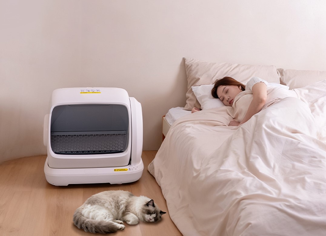 UBPET C40 Smart Cat Litter Box White ห้องน้ำแมวอัตโนมัติ | Shopee Thailand