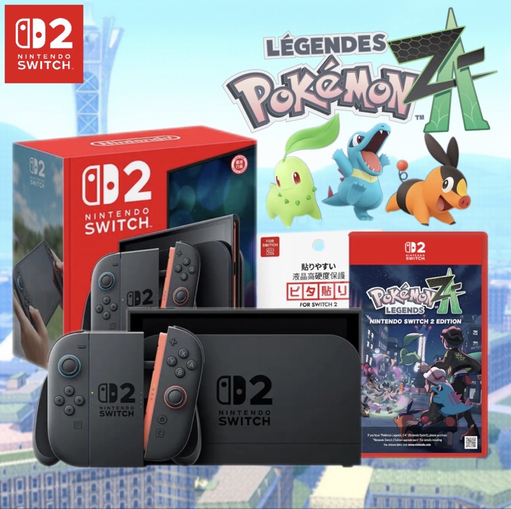 🛵 𝙁𝙖𝙨𝙩 𝘿𝙚𝙡𝙞𝙫𝙚𝙧𝙮!⚡️PROMOTION SET Nintendo Switch 2+Pokemon Legends ZA ...