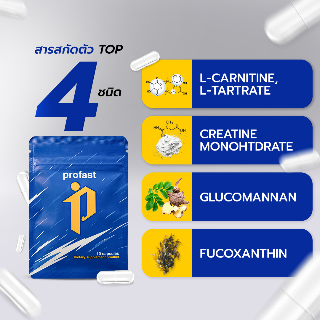 profast (โปรฟาสต์) วิตามินเผาผลาญ ฟื้นฟูระบบเผาผลาญ | Shopee Thailand