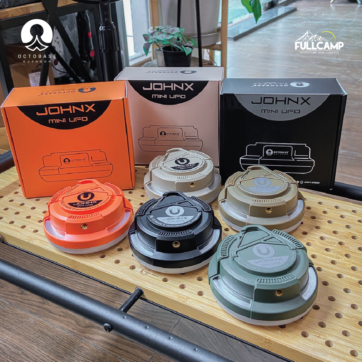 Octobase JohnX Mini UFO ไฟแคมป์ปิ้ง,ไฟซาลาเปา,ไฟUFO ไปแคมป์ปิ้งพกพา ...
