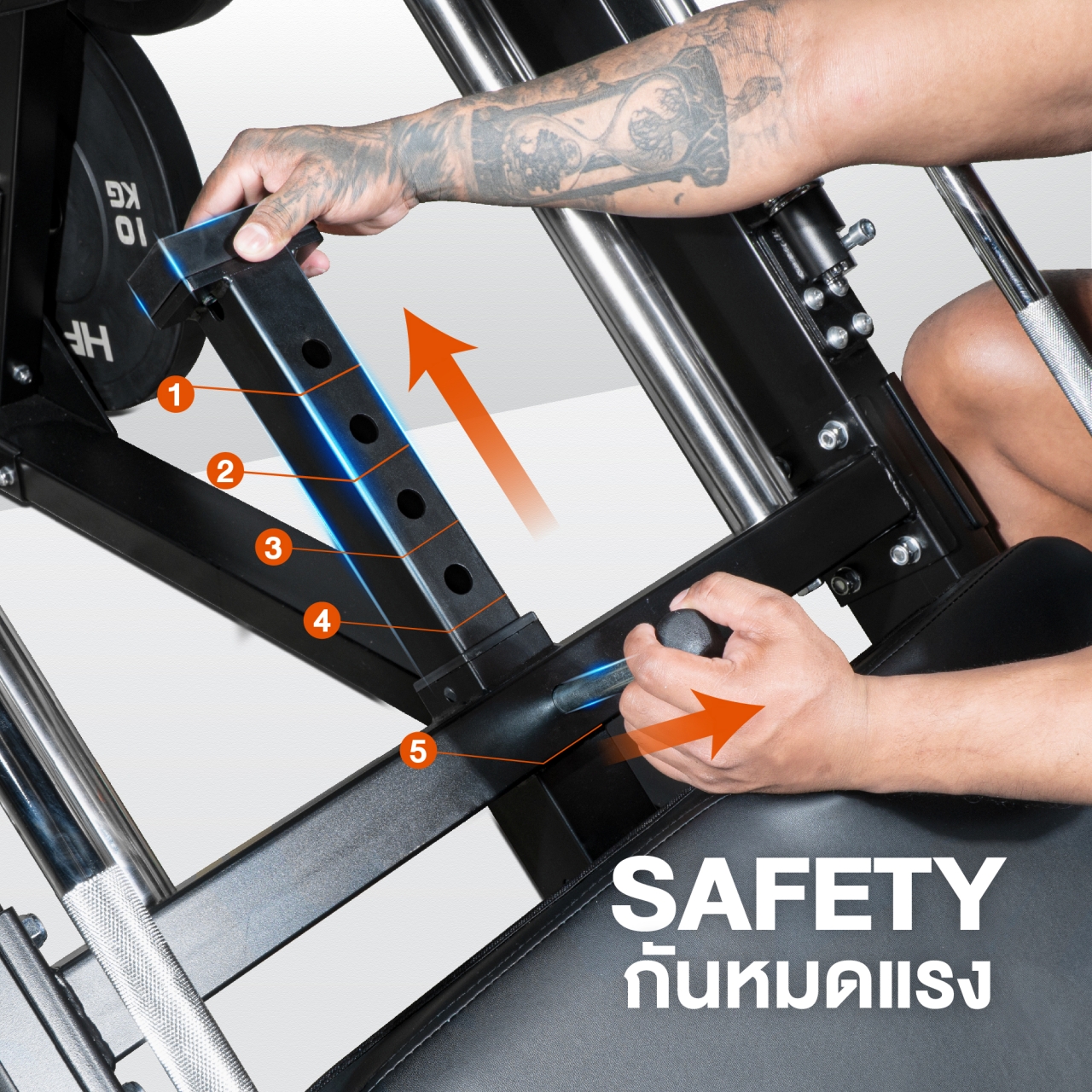 Smith Machine 2in1 Leg Press & Hack Squat สมิทแมชชีน เครื่องเล่นขา โฮม ...