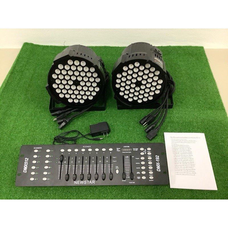 ชุดไฟพาร์led ไฟledหน้าเวทีรุ่นk001 หลอด3in1 มาพร้อมบอร์ดคอนโทรลDMX512 ...