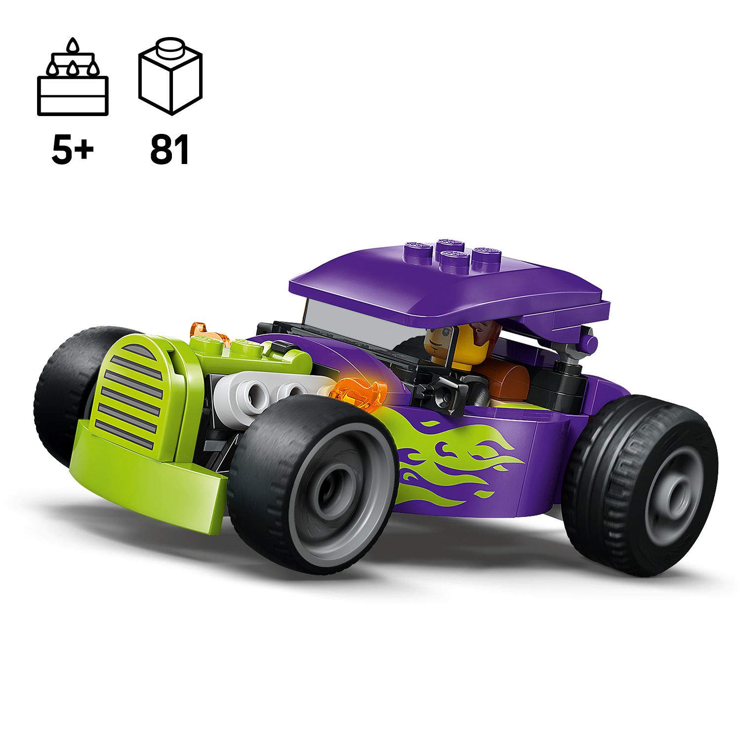 LEGO City 60485 Hot Rod (81pcs.), Building Blocks, Kids Toy | Shopee ...
