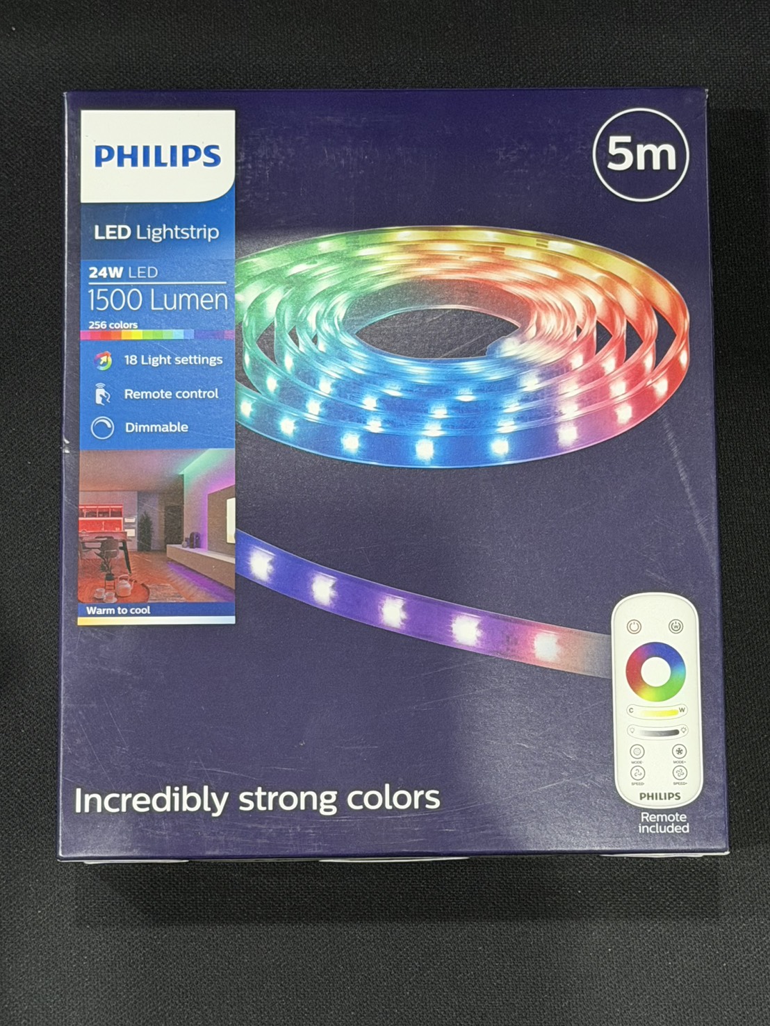 Philips ไฟริบบิ้น RGB สลับสี พร้อม หม้อแปลง เสียบปลั๊กใช้ได้เลย LED ...