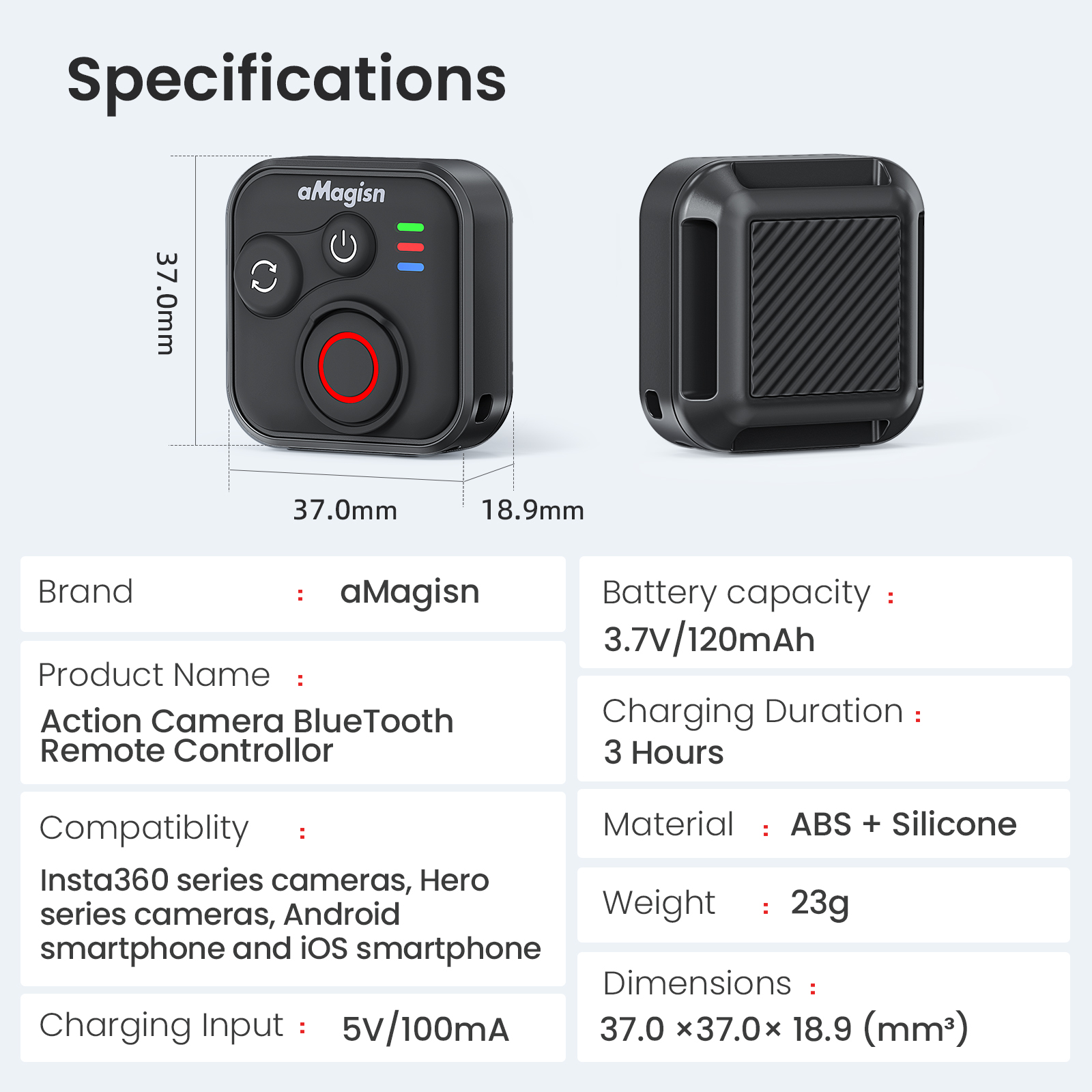 aMagisn Action Camera Blue Tooth Remote controllor รีโมทคอนโทรล ...