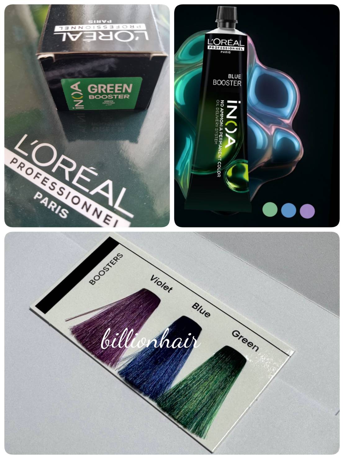 Loral INOA booster แม่สีสำหรับผสมกับสี loreal inoa เพื่อเพิ่มประกายสี ...
