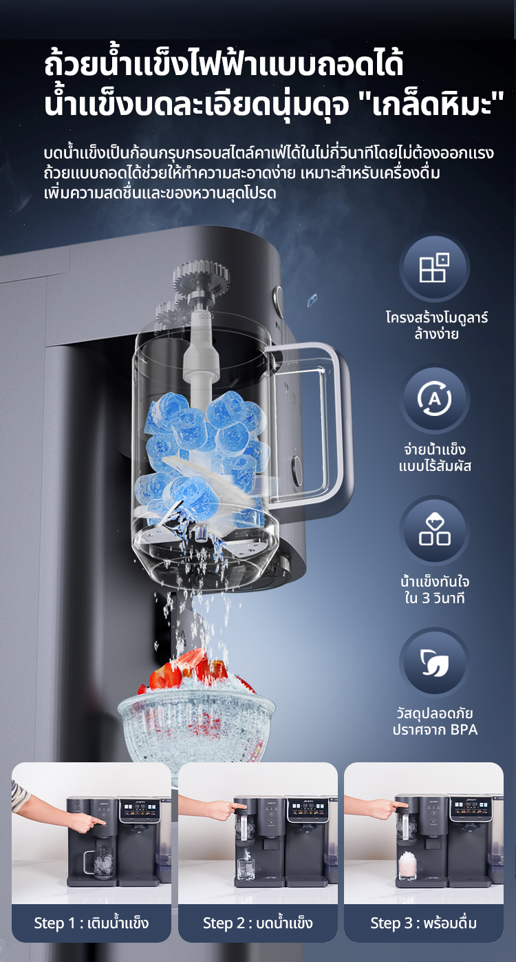 【2026 New】JIMMY I9 Ice Maker เครื่องทำน้ำแข็ง สามารถนำไปใช้ทำน้ำแข็ง ...