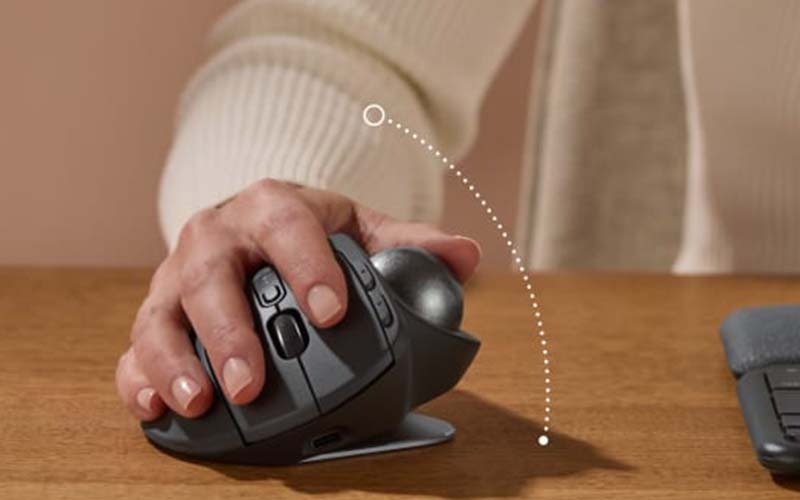 WIRELESS MOUSE (เมาส์ไร้สาย) LOGITECH MX ERGO S (BLACK) | Shopee Thailand