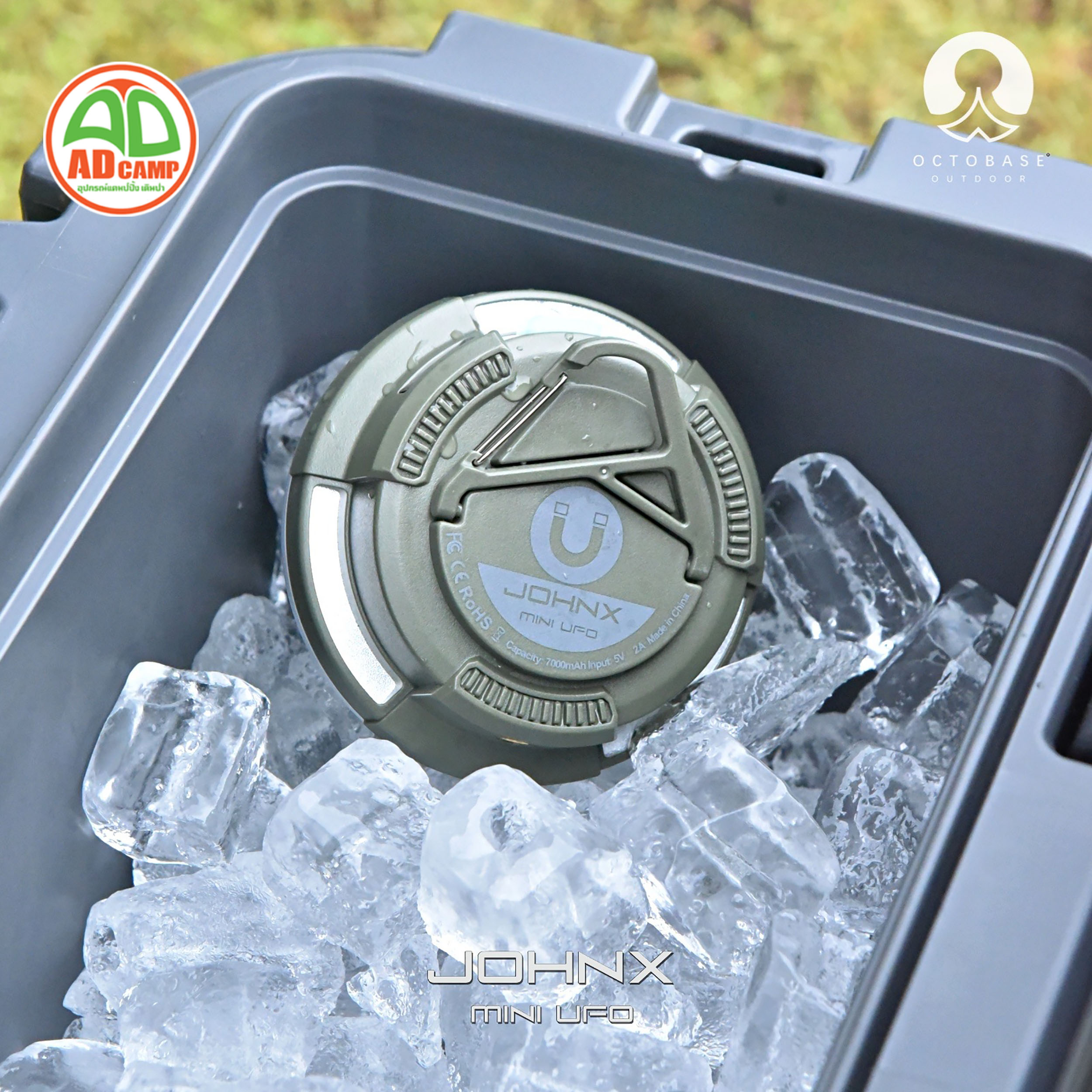 JOHNX MINI UFO โคมไฟแคมป์ปิ้ง OCTOBASE LED ไฟซาลาเปา ไฟในเต็นท์ ชาร์จ ...