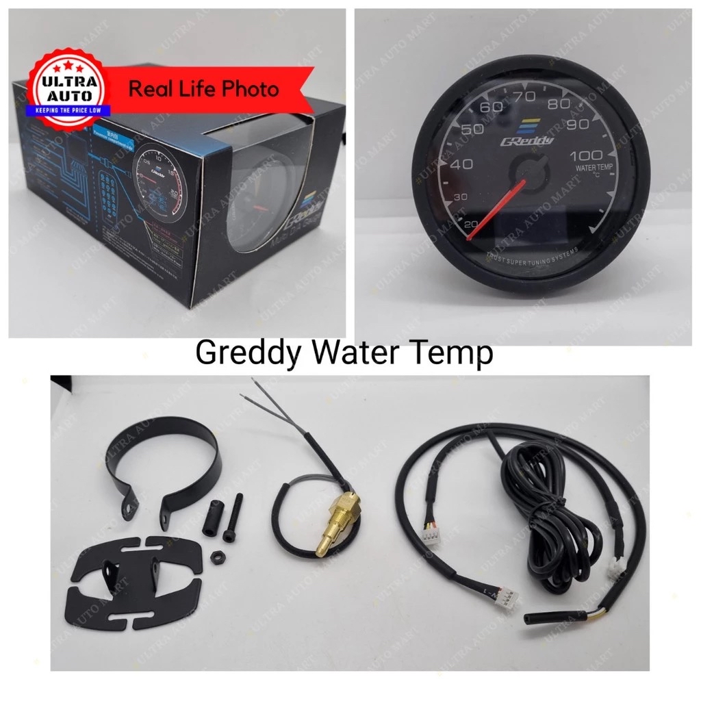 เกจวัด Greddy 2 in 1 สามารถวัด volt ได้ในตัว ตัวหน้าเปลี่ยนสีได้ 34สี ...