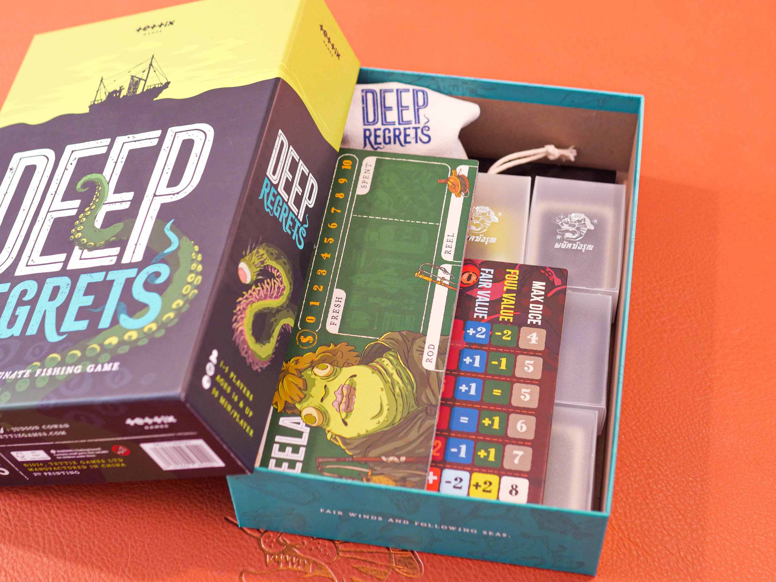 [Deep Regrets] ⚠️ไม่รวมตัวเกม⚠️ เซ็ตกล่องเก็บการ์ด กล่องโทเคน กล่อง ...