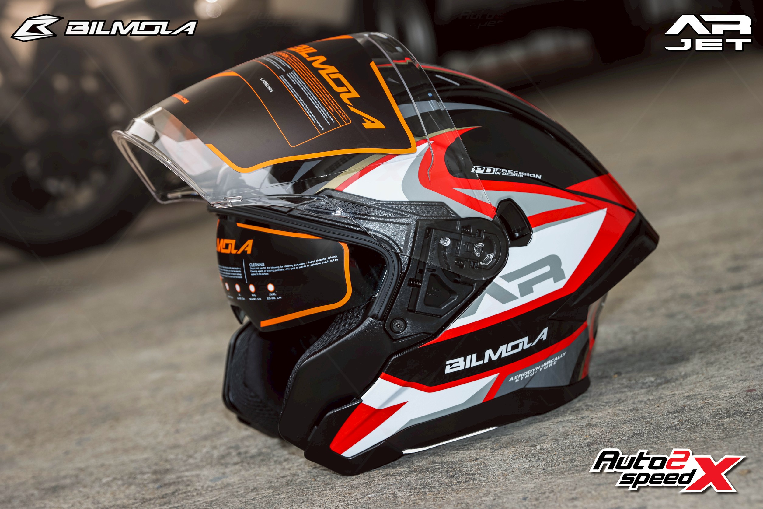 หมวกกันน็อค BILMOLA AR-JET OPEN FACE เปิดคาง แว่น2ชั้น 2026 | Shopee ...