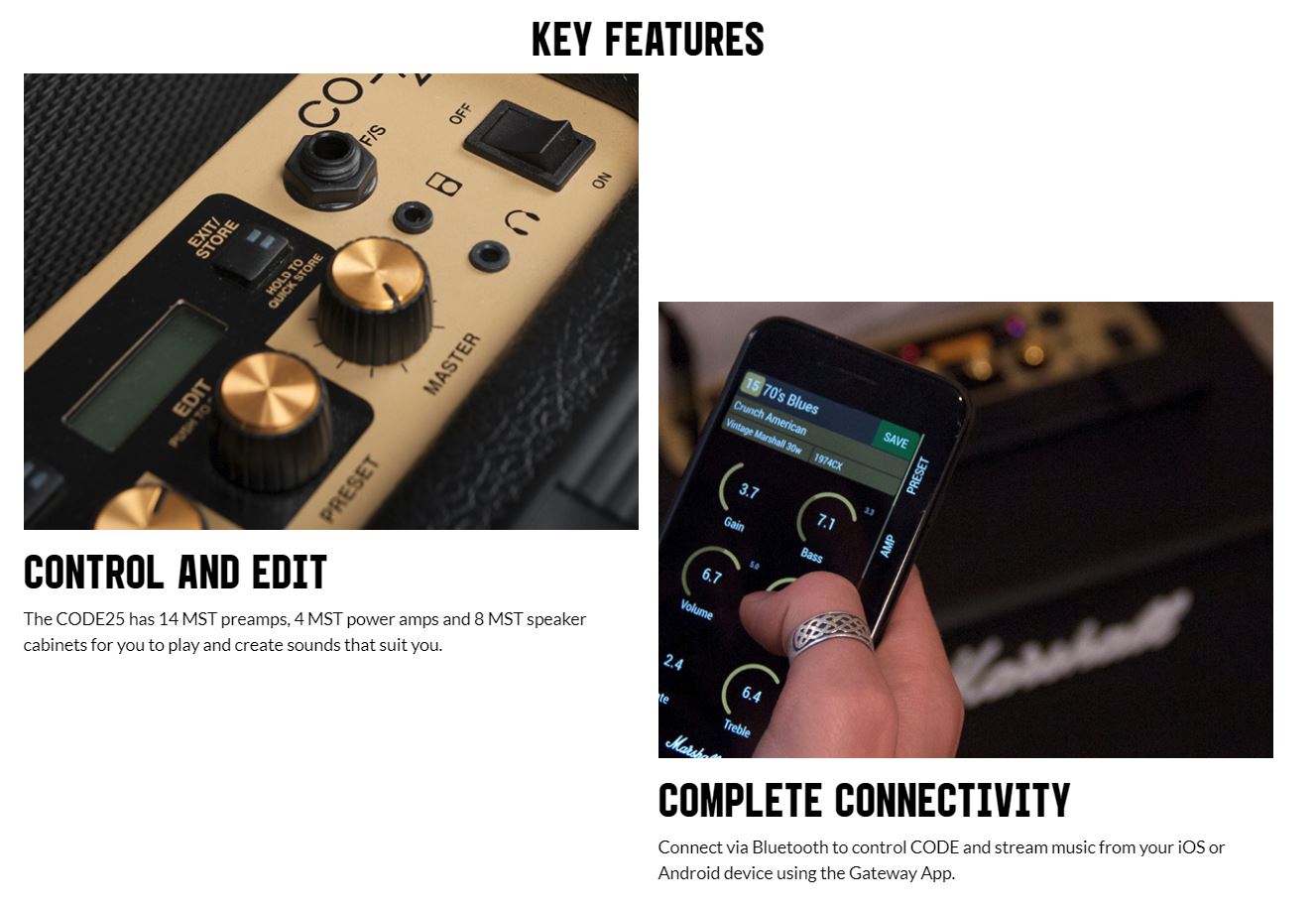 Marshall CODE 25 Bluetooth Amplifier แอมป์กีต้าร์ มาร์แชล บลูทูธ ประกัน ...