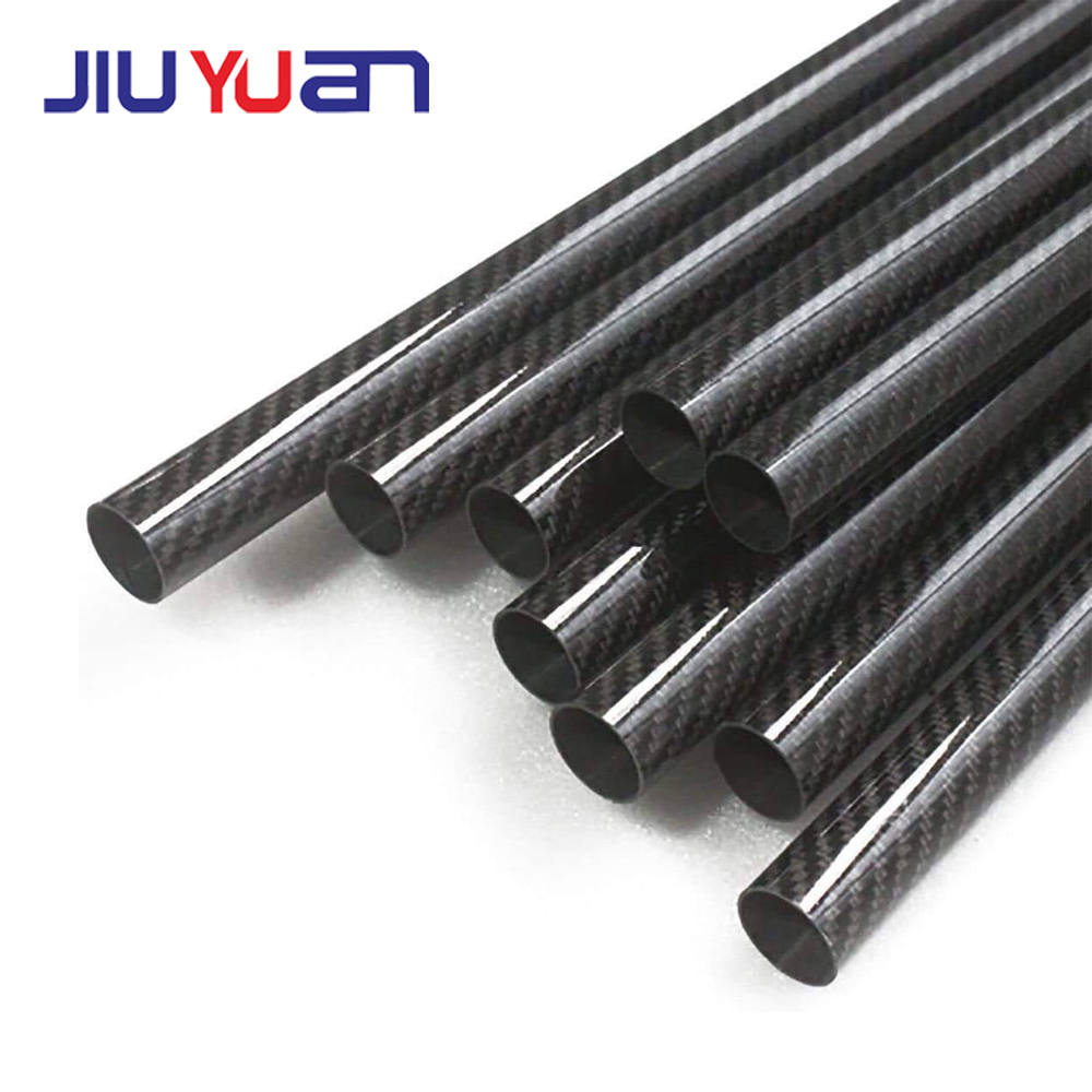 JIUYUAN 1m/0.5m ท่อคาร์บอนไฟเบอร์ Carbon Fiber Tube Glossy High ...