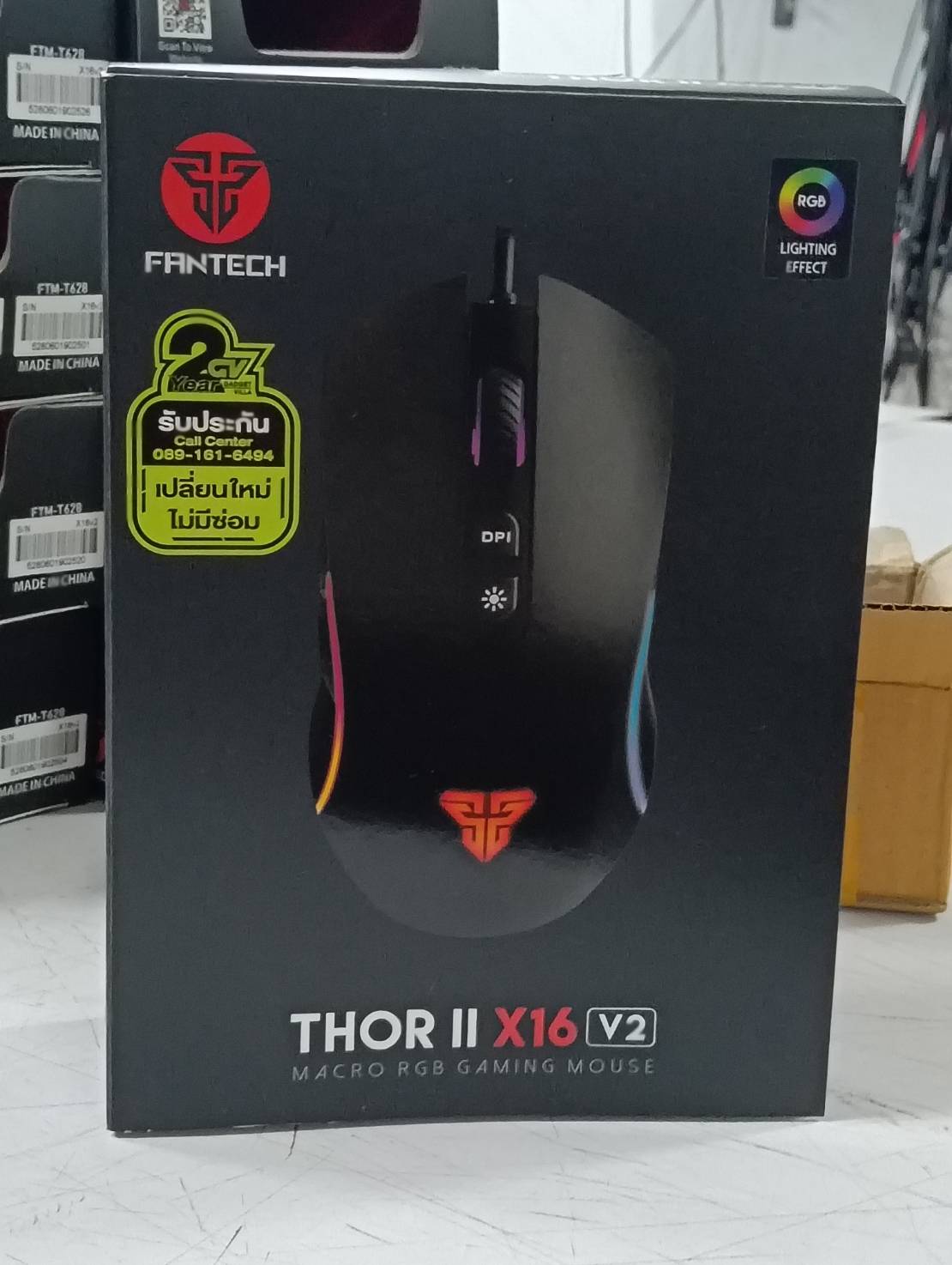 MOUSE FANTECH X16 V2 THOR II RGB Instant A825 Gaming Sensor Up to 60 ...