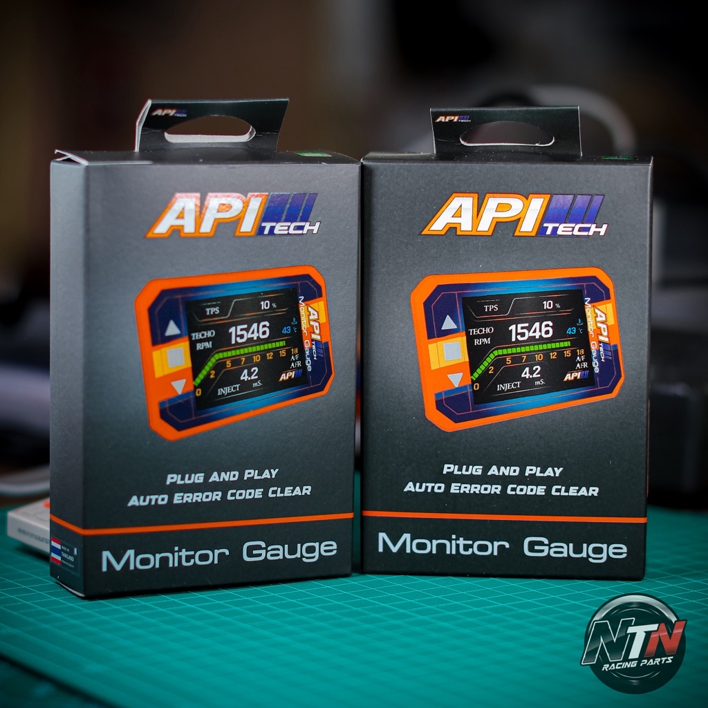 API TECH Monitor Gauge เกจวัดอัจฉริยะ จอแสดงผลการทำงานเครื่องยนต์ วัด ...