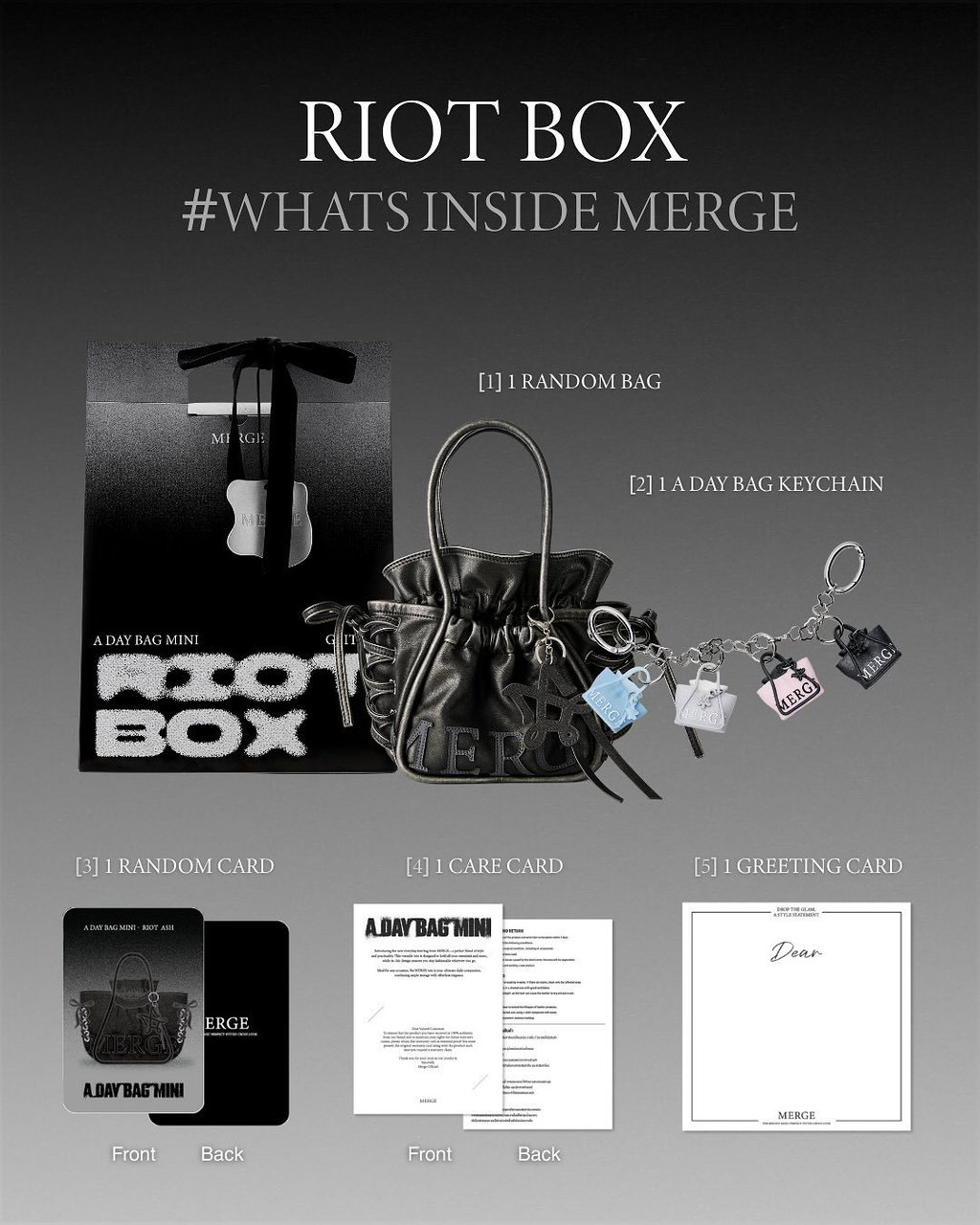[ พร้อมส่ง ] Merge A Day Bag Mini returns in the RIOT BOX สไตล์สุ่ม ...