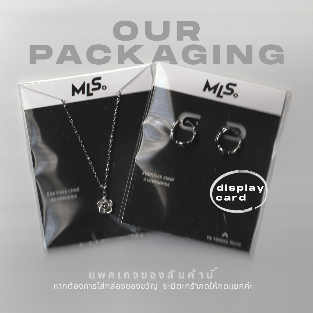 MLS | Text box สร้อยคอสแตนเลส สลักบนจี้ฟรี 2 ด้าน | Shopee Thailand