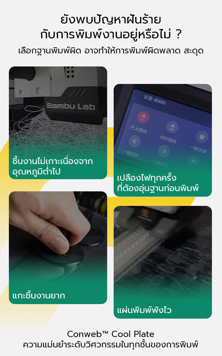 Phaetus Arkfly Conweb Cool Plate แผ่นฐานพิมพ์ ยึดเกาะแน่นโดยไม่ต้องใช้ ...