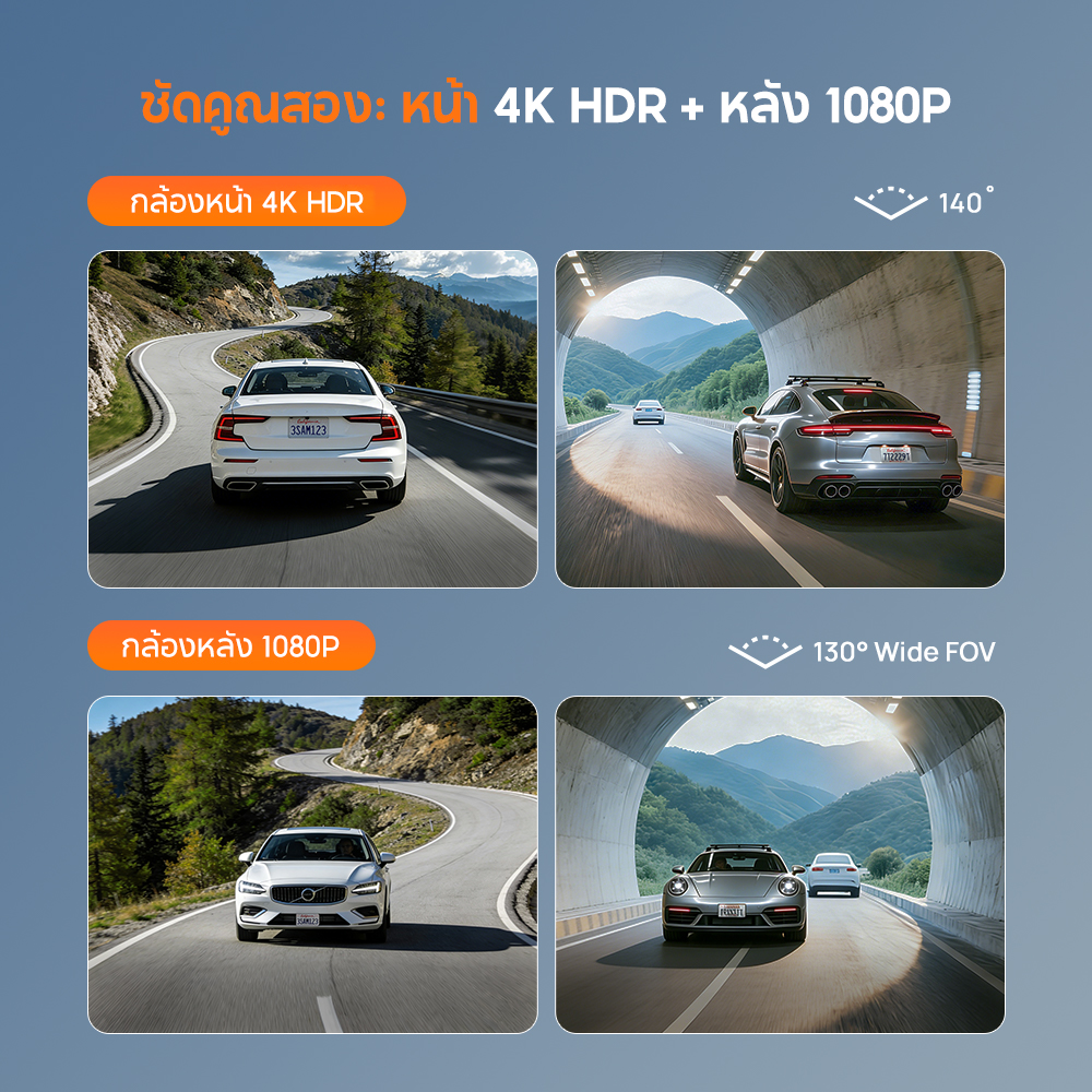 [2026 NEW] 70mai Dash Cam 4K A810 Lite Dual-Vision 30 FPS Car Camera ...