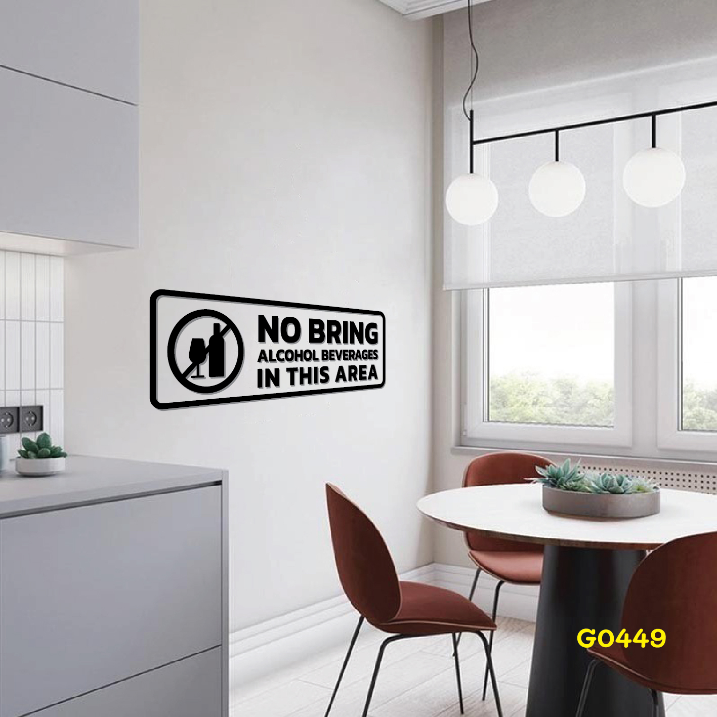 สติ๊กเกอร์ตัด NO BRING ALCOHOL BEVERAGES IN THIS AREA ตกแต่งบ้าน สติกเก ...