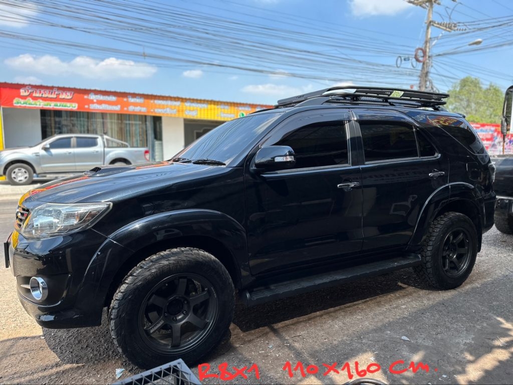 แร็คหลัวคา R8X ขนาด 110x160 พร้อมตัวยูสำหรับยึดราวลอย pajero Fortuner ...