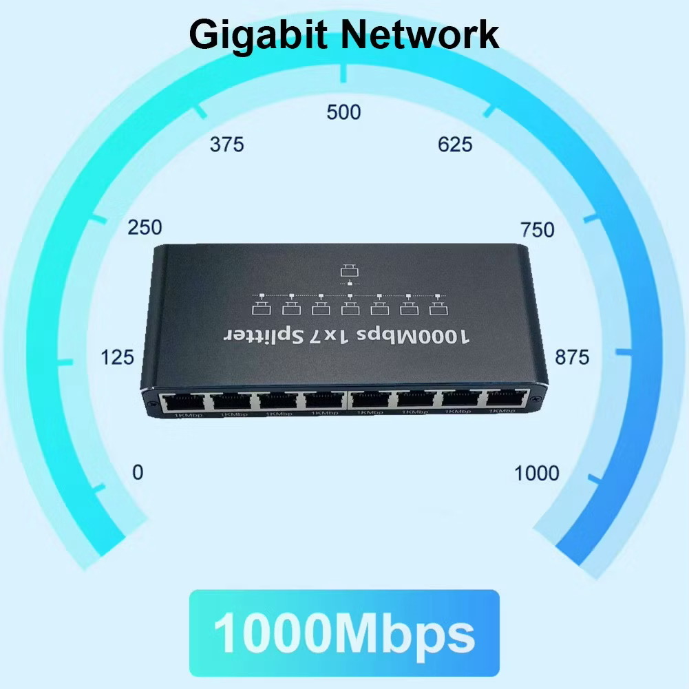 ตัวเพิ่มช่องสายแลน HUB LAN 3Port 5Port 100/1000Mbps Gigabit SG103 (3 ...